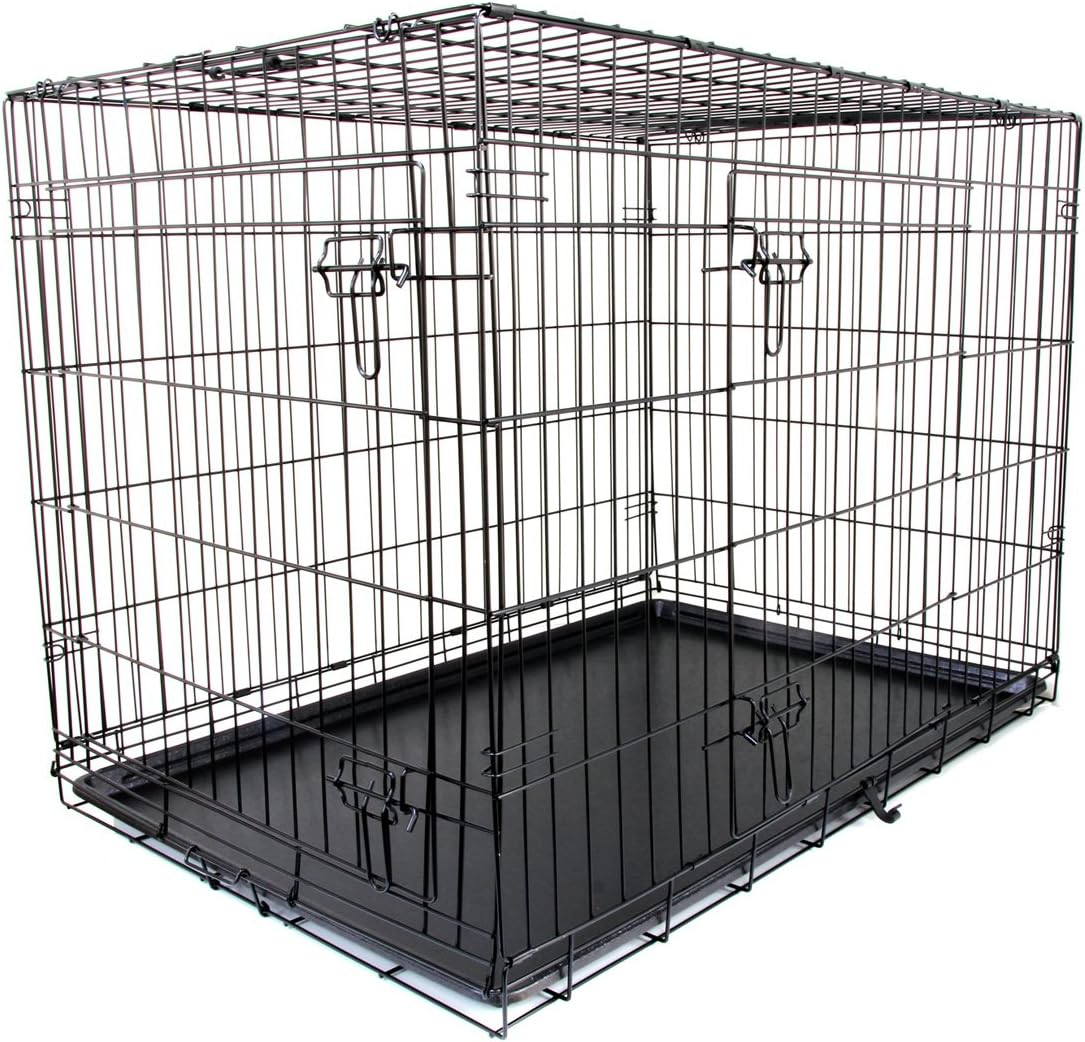 2面ドア ペットロッジ DDクレート Lサイズ 犬用ハウス 2面ドア